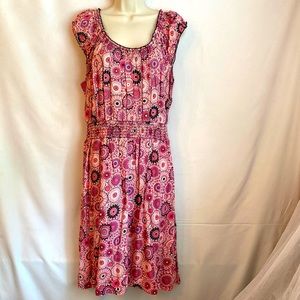 Pink Print Sundress, Size L